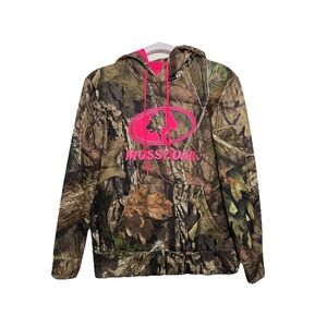 Mossy Oak Breakup Camo & Pink Hoodie Girl's Youth S/CH 4-6 Hooded Sweatshirt